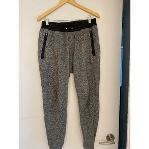 Grey track pants